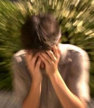 persona confusa panico